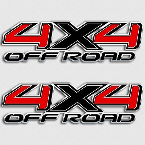 Black Red 4x4 Tundra Truck Decal Set Off Road Stickers