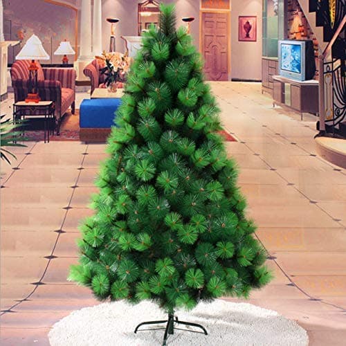 VikriDa Artificial 5ft Christmas Tree Xmas Pine Tree with Solid Metal Legs,Light Weight, Perfect for Christmas Decoration (Green, 5 FT) (Pine Tree)
