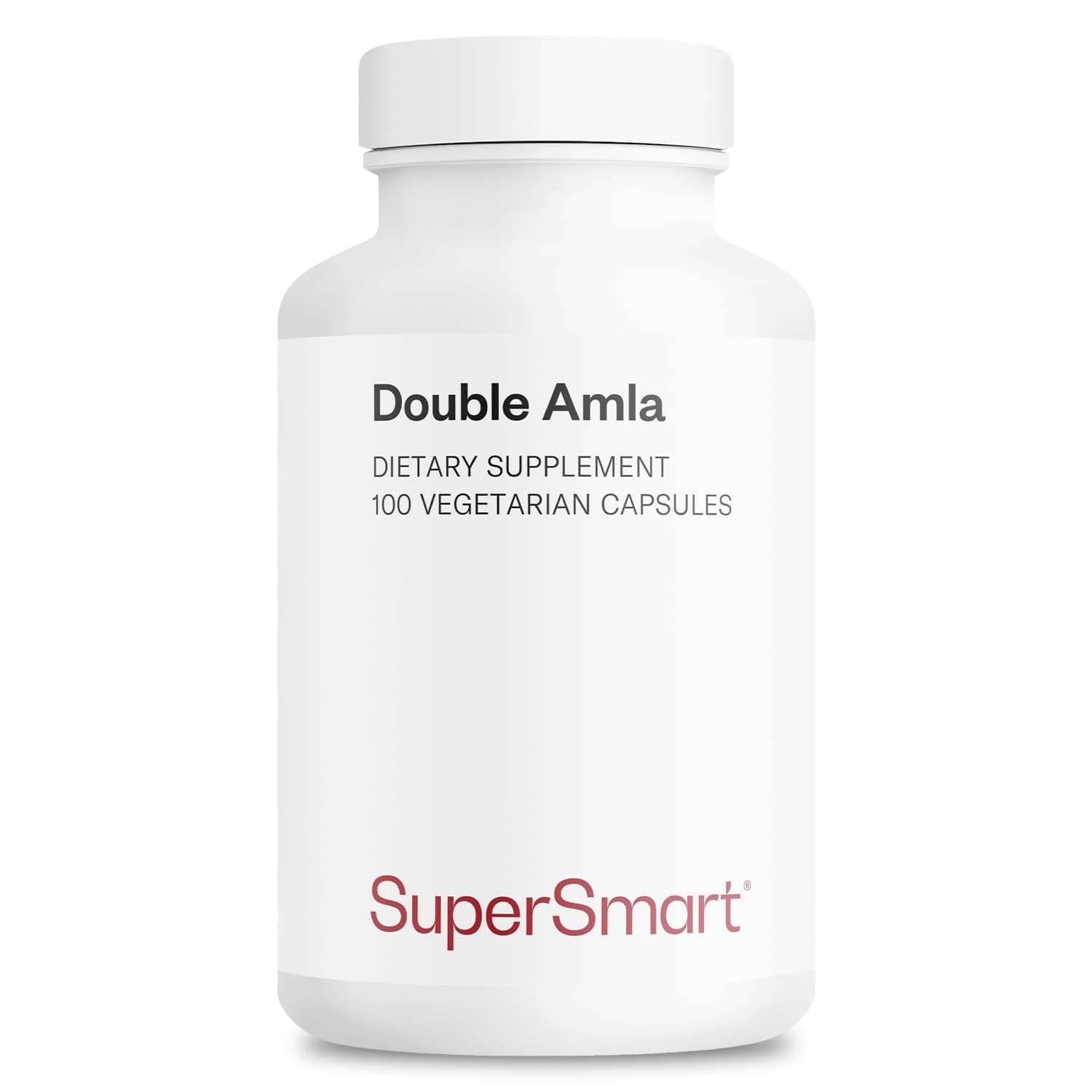 Supersmart - Double AMLA Supplement (Patented & High Strength) - Fresh Indian Gooseberry Extract - Emblica Officinalis | Non-GMO & Gluten Free - 100 Vegetarian Capsules