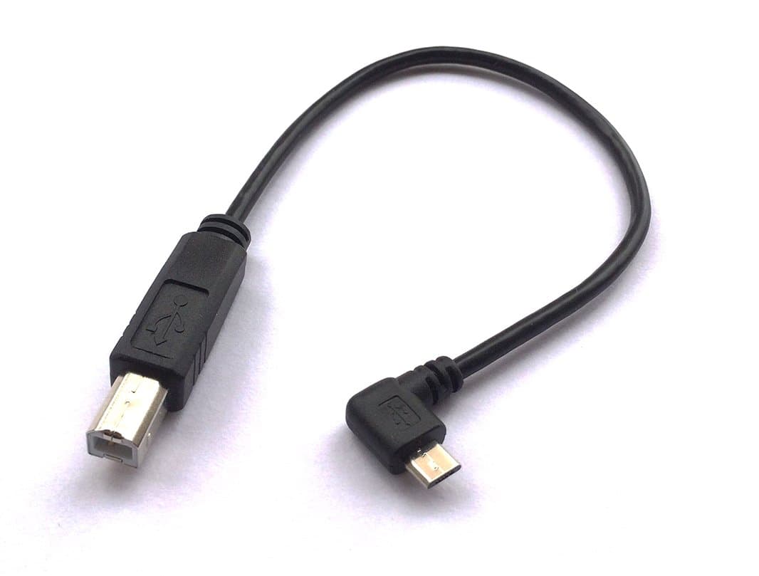 GaoLx Elbow OTG Micro USB Male to Type B Male Printer Data Cable, Tablet GaoLx Mobile Phone Print