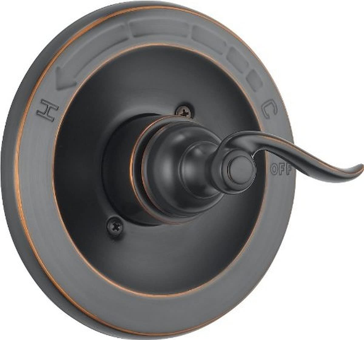 Delta Windemere 14 Series Single-Function Valve Trim Kit, Oil Rubbed Bronze Handle Set for Shower Faucet System, Oil Rubbed Bronze BT14096-OB (Valve Not Included)