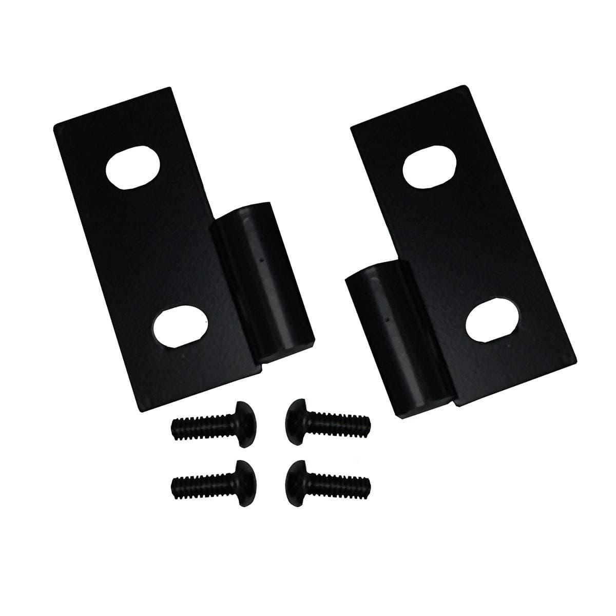 Door Hinge Brackets for Jeep CJ/Wrangler YJ/TJ | Steel, Black | 11202.03 | Fits 1976-1986 Jeep CJ; 1987-2006 Jeep Wrangler YJ/TJ