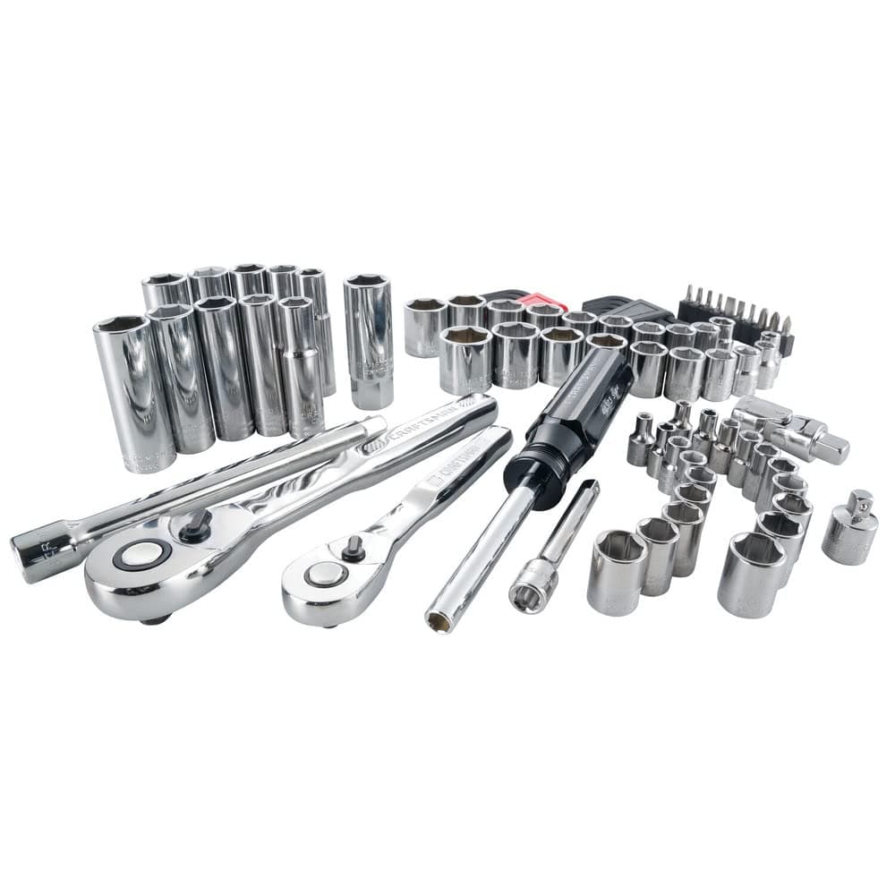 Mechanics Tool Set, SAE/Metric, 1/4-Inch Drive, 83-Piece (CMMT12021)