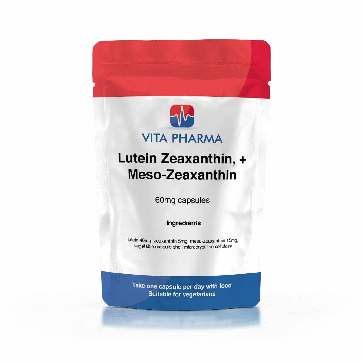 Lutein ZEAXANTHIN - Meso ZEAXANTHIN 60mg, 240 Capsules, 8 Months Supply, by vita pharma, Quality UK Produced Product. Buy Now for Fast DELIVERY