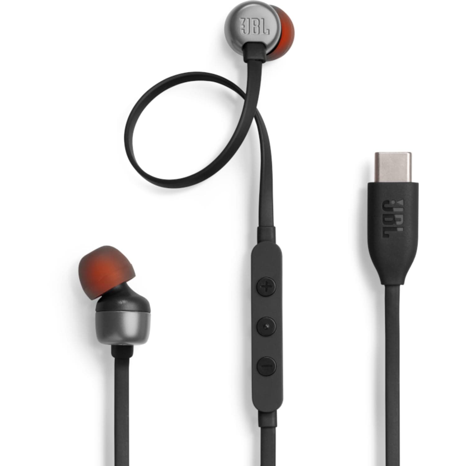 TUNE 310C USB-C Wired Hi-Res In-Ear Headphones, Black