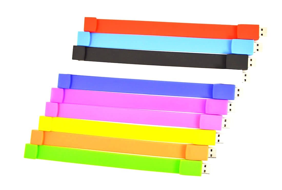 Flash Drive 32GB Pack of 10 Jump Drives Bulk USB Memory Sticks, Portable Thumb Drives 32 GB Multicolor Zip Drives Bracelet Pendrive, Unique Wristband Jump Drives for Various Festivals by FEBNISCTE