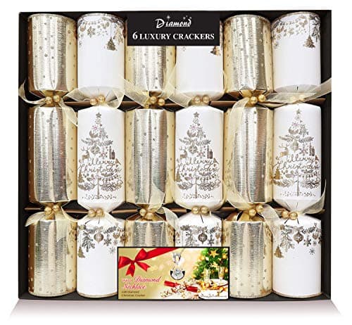 Christmas Crackers Gold & Cream Luxury Pack 6
