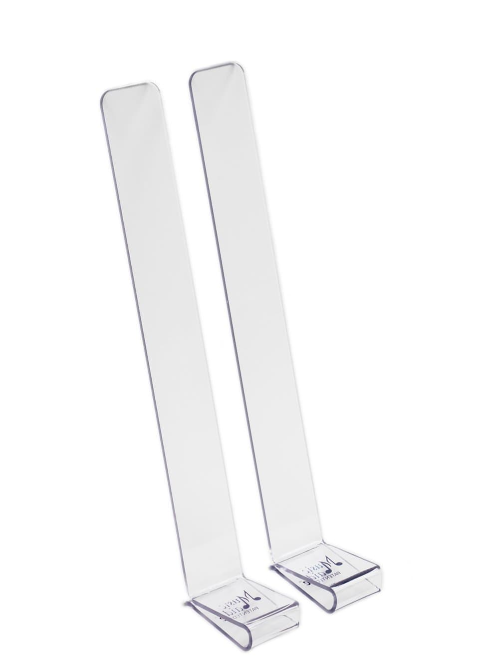 Clear Music Clips Sheet Music Holder for Music Stand, Durable Break-Resistant Flexible Plastic MADE IN USA