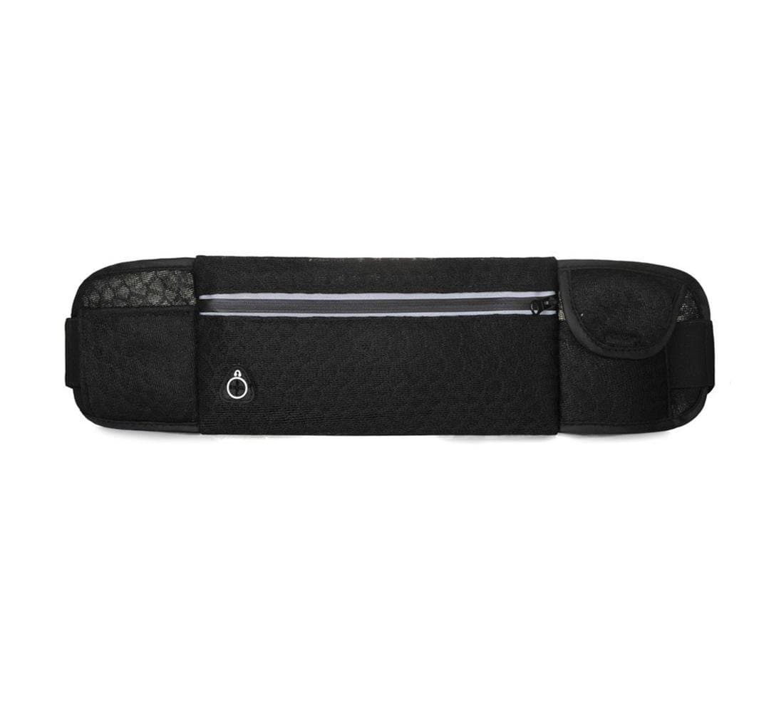 FANGCHE Sports Pockets Multifunctional Personal Running Belt Bag Outdoor Travel Invisible Mobile Phone Pockets, black mesh