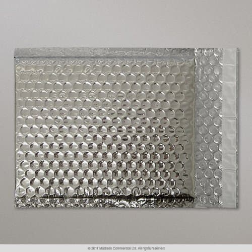 10 Silver Metallic Bubble Wrap Lined Padded Mailing Gift Envelope/Bag A4 Size