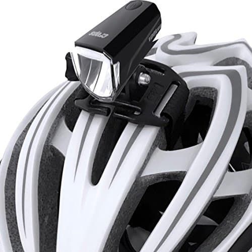 CROPS Lum100 Rechargeable LED Bike Light - Helmet Mount AND Handlebar Mount Included- Wide Angle Beam Technology - 3 Light Modes – 100 lumens – Sports - MTB – Mountain Bike – Race Bike