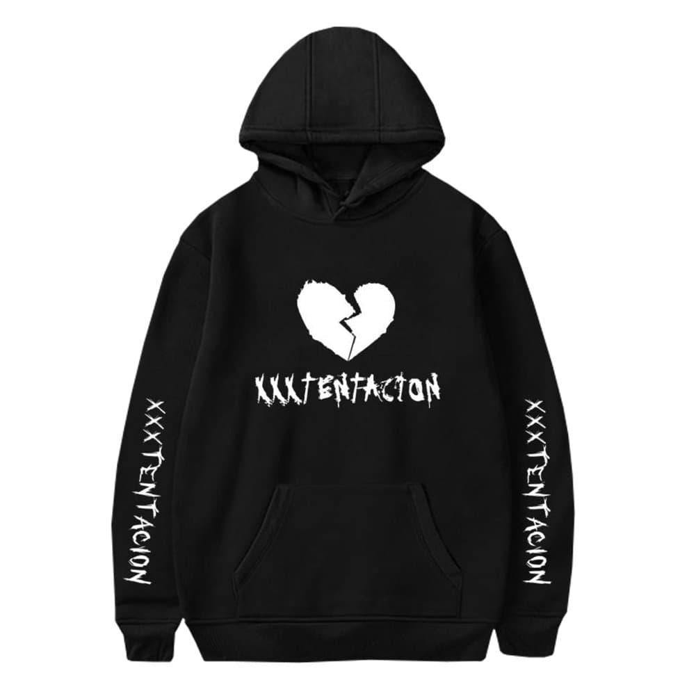 Tanersoned Unisex Hoodie Xxxtentacion Sad Heart Top Cool Rap Graphic Hooded Sweatshirt