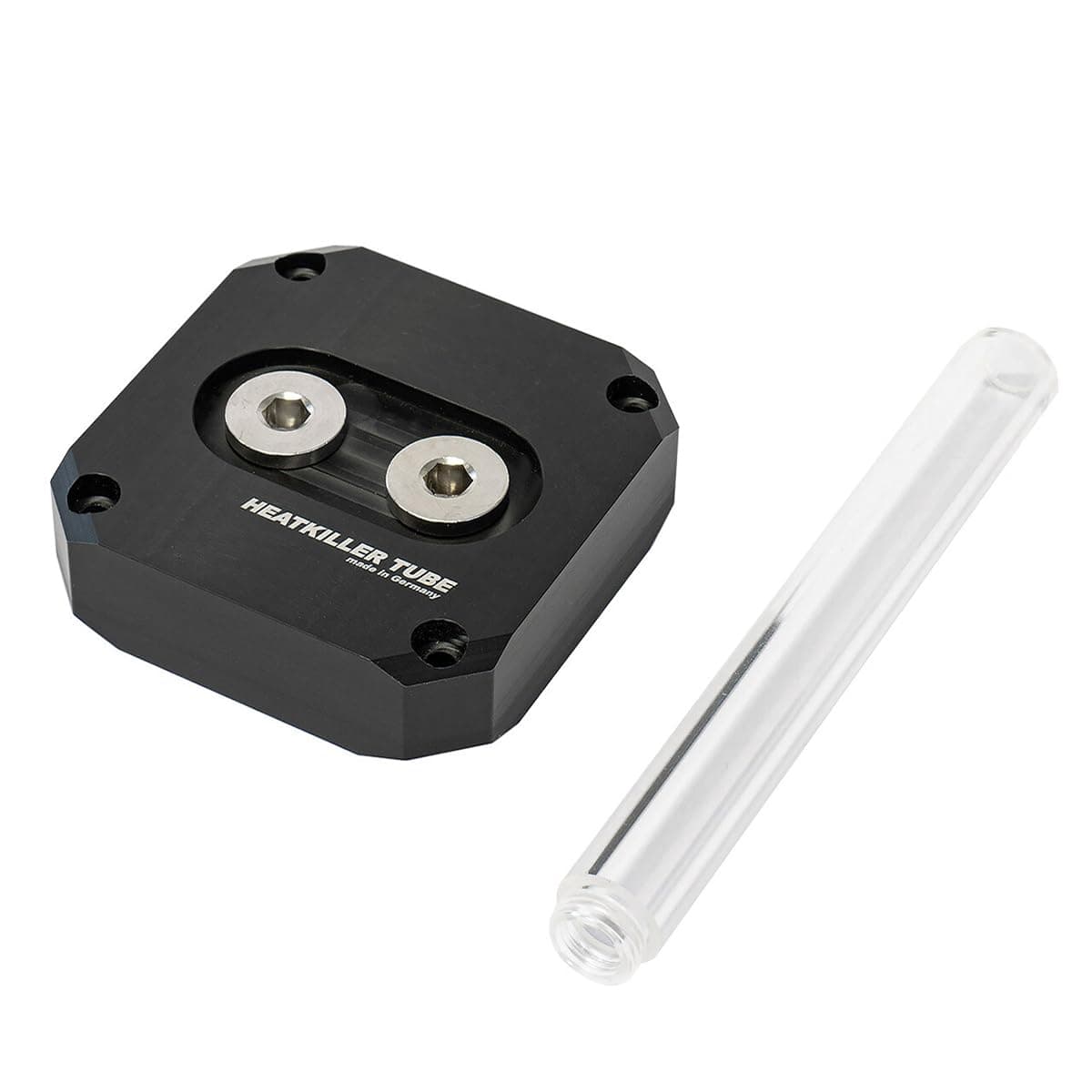 HEATKILLER Tube - MultiPort Top (100039) - 2.76" x 2.76" x 0.787" - Desktop Compatible - Reservoir Top - Water Cooling Component