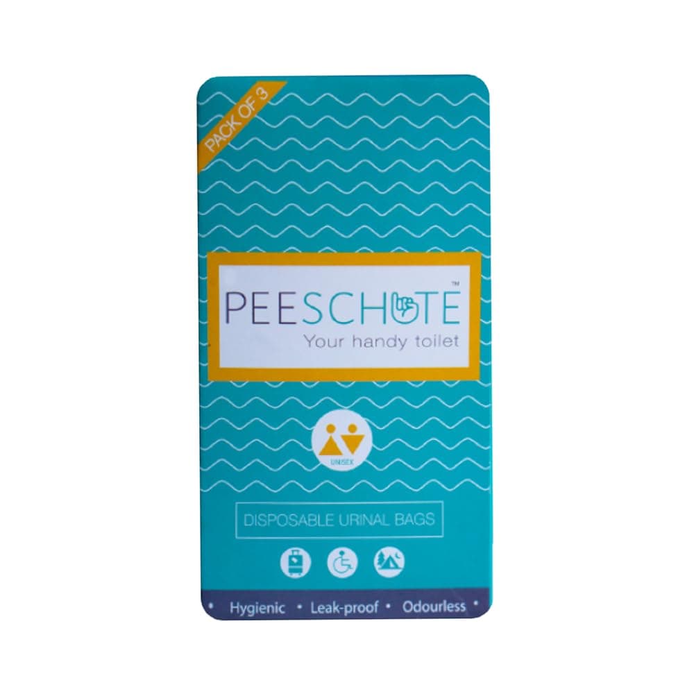 Peeschute (Medi) Unisex Pocket Sized Disposable Urine Bags | Solidifies Urine...
