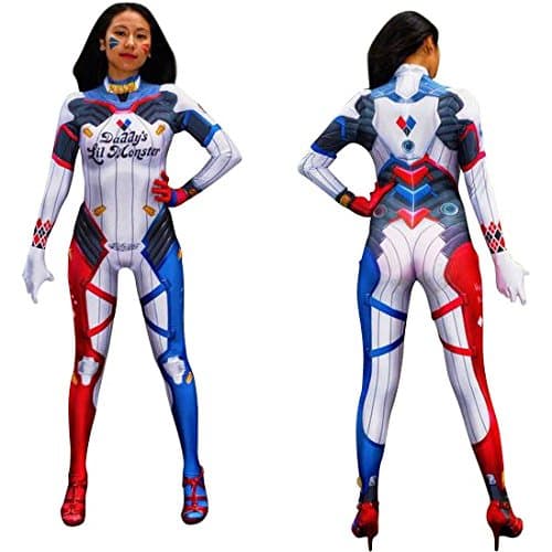 AestheticCosplay Harley Dva Bodysuit Harley Dva Cosplay Costume Harley Dva Suit Lycra Fabric S