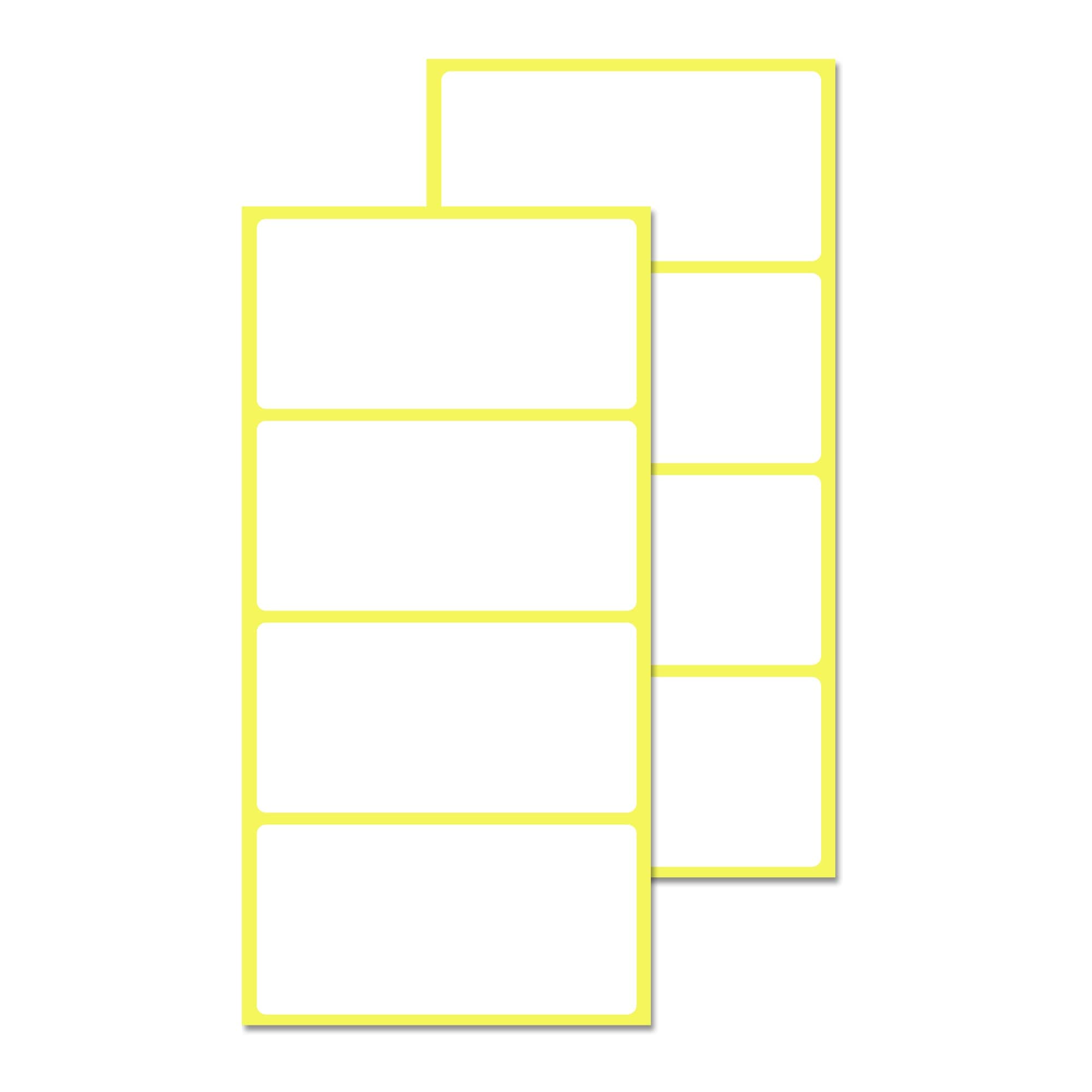 Pack of 100, 80 x 40 mm, self-adhesive labels for labelling, white