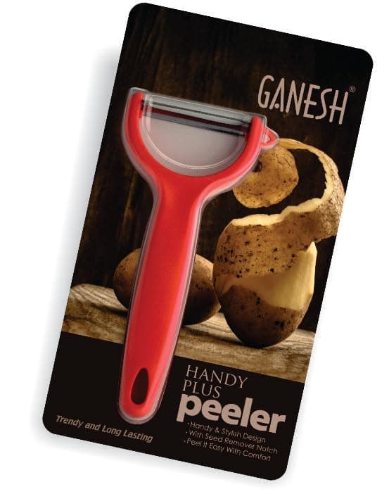 Ganesh Stainless Steel Handy Plus Peeler Kitchen Tool for Home & Professional Use