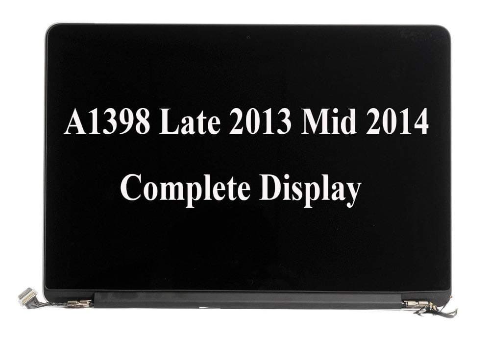 WARWOLFTEAM 15.4'' LCD Screen Assembly Display Compatible with MacBook Pro 15 A1398 Late 2013 Mid 2014 A1398 EMC 2674 2745 2876 EMC 2881