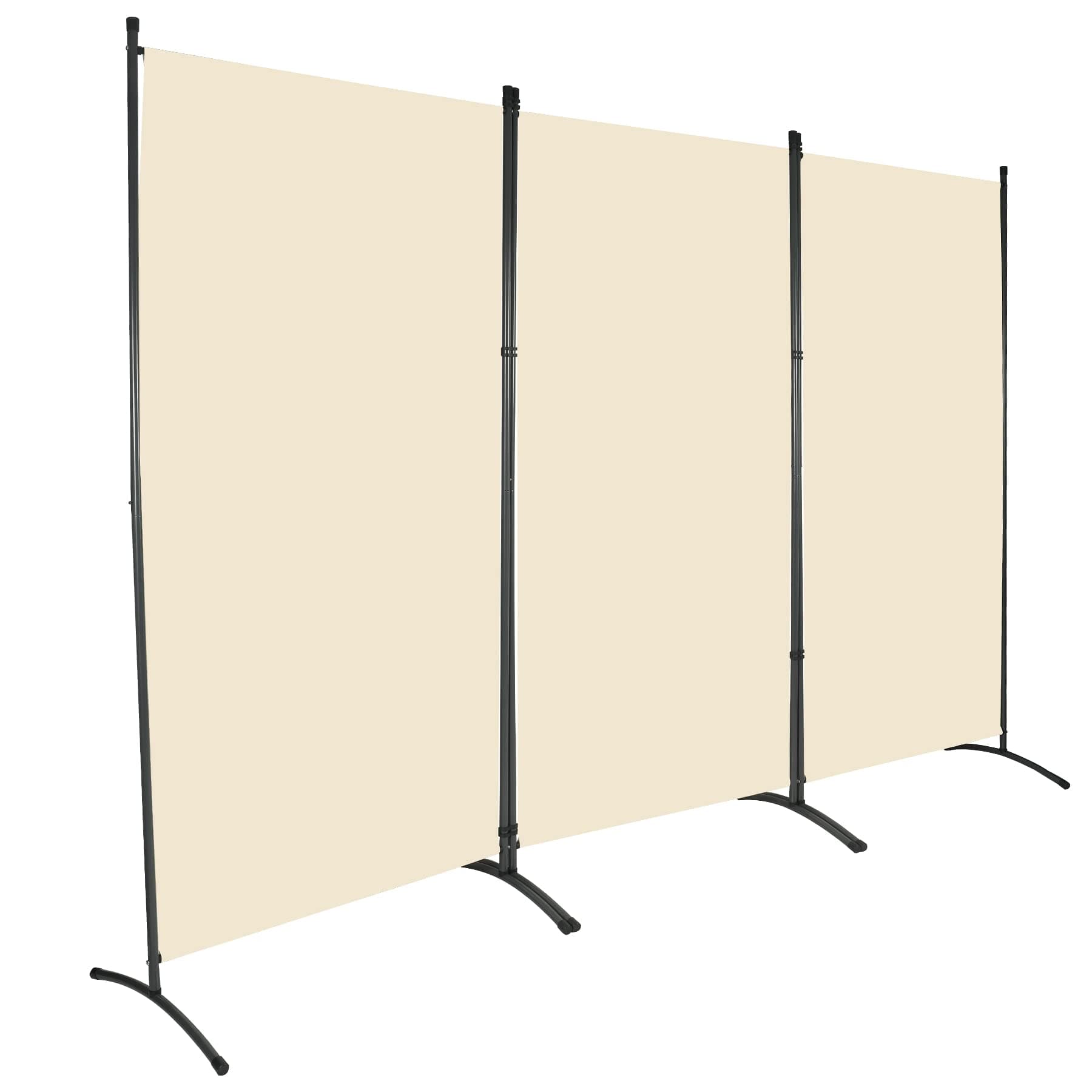 ALBOMI Room Divider 3 Panel, Indoor Outdoor Privacy Screen Freestanding Cubicle Divider, Folding Partition Wall Divider for Home Bedroom Classroom Office