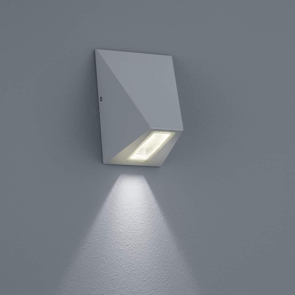 helestra Trim – LED wall lamp Silbergrau a18515.46