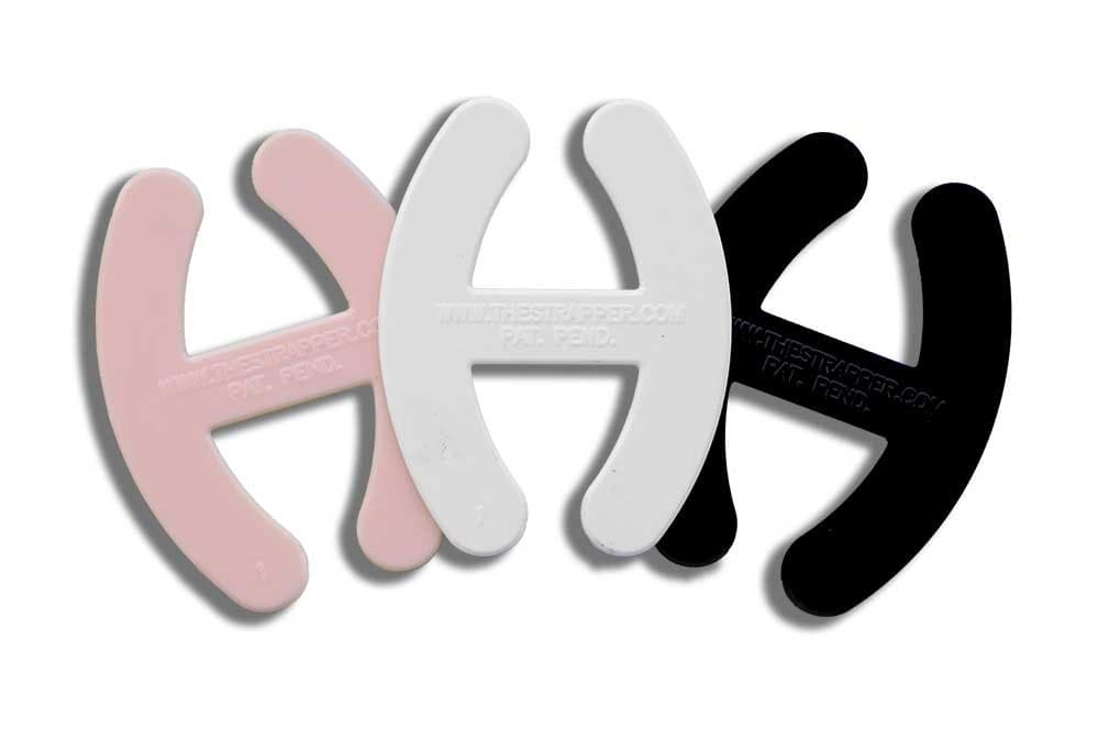 Bra strap clip made for tweens smaller cups 3pk retainer holder anti-slip shoulder control strap concealer hides White/Nude/Black 100% USA Made patented