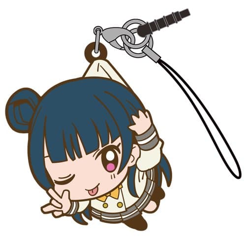 Love Live Sunshine Yoshiko Tsushima in Aquarium Costume COSPA Pinch Tsumamare Phone Strap Charm with Dust Plug Anime Art Collection