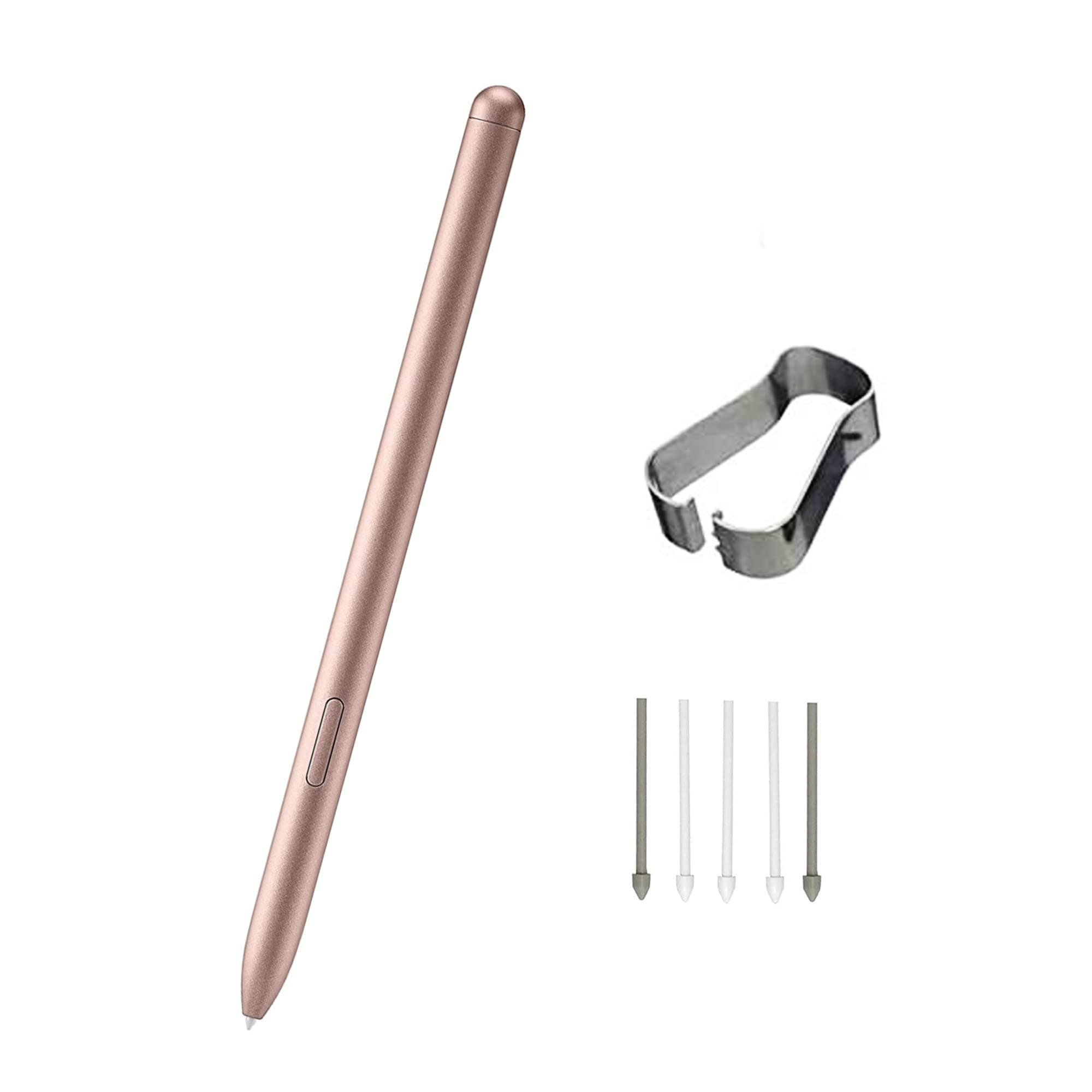 Alovexiong Tab S7, S7+ Pen Replacement Pointer Stylus Pen for Samsung Galaxy Tab S7,Tab S7+ Plus,S8,S8+,S8 Ultra S Pen Stylus (Without Bluetooth) + Tips/Nibs(Golden)