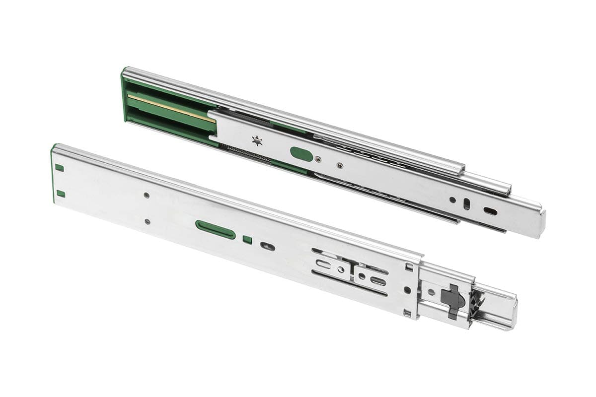 Soft Close Full Extension Drawer Slide Ball Bearing Runner Length 450 mm Full Extension Vers Cristalite Plus