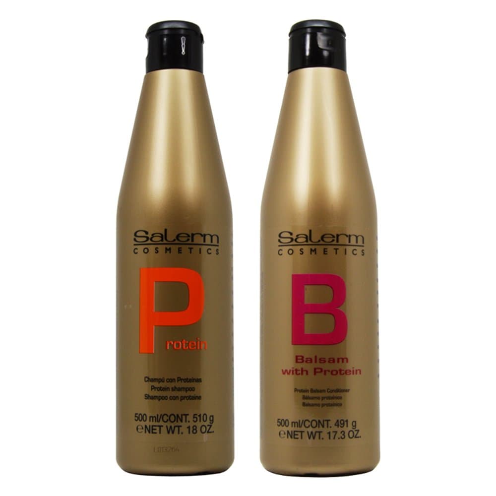 Salerm Protein Shampoo 18oz & Balsam Conditioner 17.3oz Duo"Set"