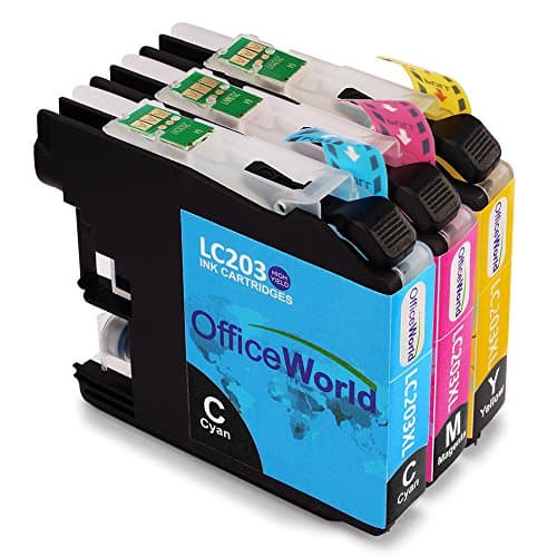 Office World Compatible Ink Cartridge Replacement for Brother LC203XL 3 Color,Compatible with Brother MFC-J480DW MFC-J880DW MFC-J460DW MFC-J4620DW MFC-J4420DW MFC-J5520DW MFC-J680DW MFC-J5720DW