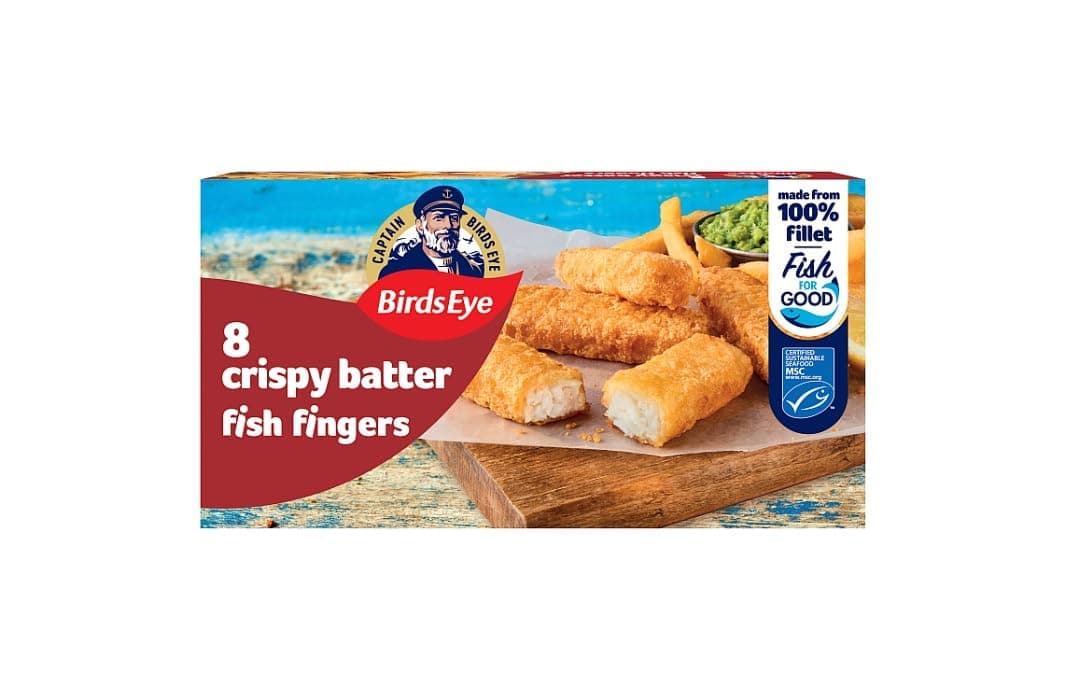 8 Crispy Batter Fish Fingers, 224g (Frozen)