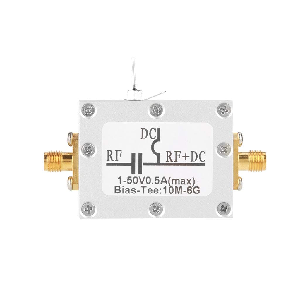 Bias Tee - 1 Pcs 10MHz-6GHz Bias Tee 10MHz-6GHz Broadband Radio Frequency Microwave Coaxial Bias