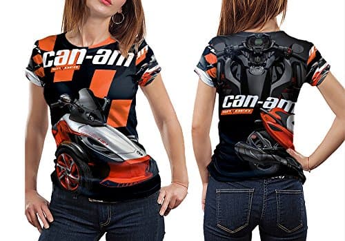 Can Am Spyder Graphic Print Sublimation Woman Top T-Shirt Sizes: S to 3XL