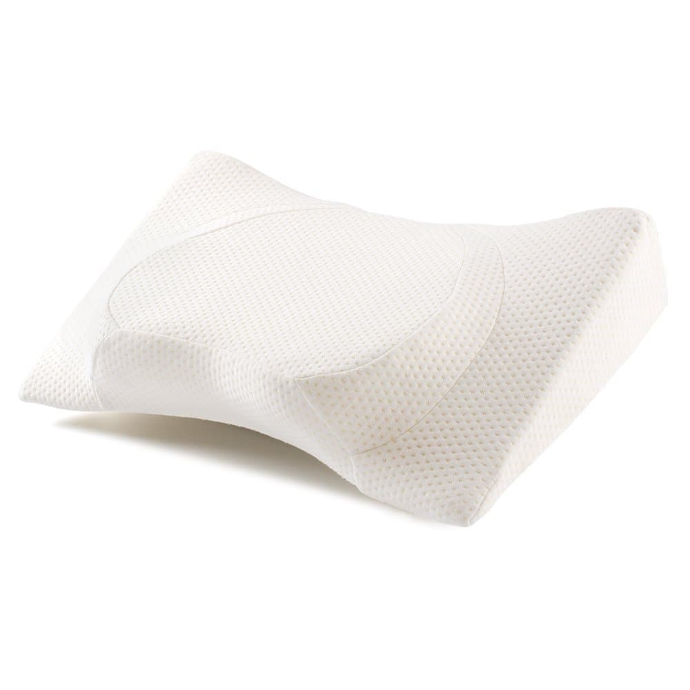 Jiaao Contour Memory Foam Pillow Orthopedic Pillows for Neck Pain Ergonomic Pillow for Back Sleepers Side Sleepers and Stomach Sleepers with Removable Cover (Light Gray)