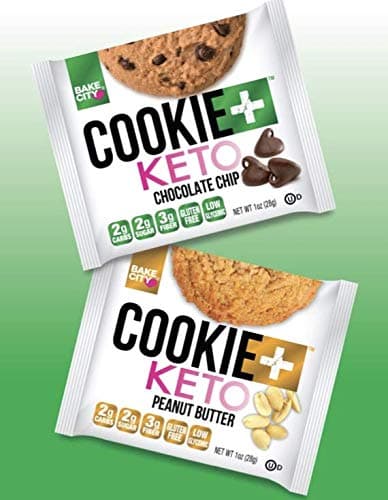 Bake City Cookie Plus Keto | Keto Cookies, 2g Net Carbs, No Palm Oil, Good Fats, 5g Protein, Kosher, No Artificial Flavors (10 Cookies) (Variety)