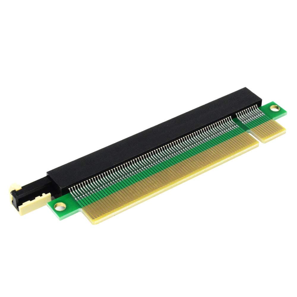 PCI-E 164 pin Slot PCI-Express 16X Riser Card, Male to Female Extension Protector Upward Riser Adapter Card 1U 2U