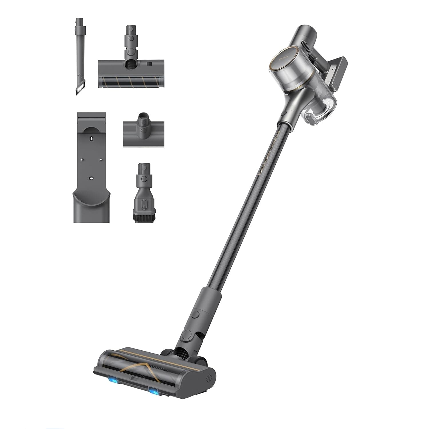 R20 Cordless Vacuum Cleaner with Dual Brush Head, Smart Stick Vacuum for Home, 190AW Powerful Suction, Up to 90 Mins, Blue Lights, Lightweight for Hard Floor, Carpet, Pet Hair