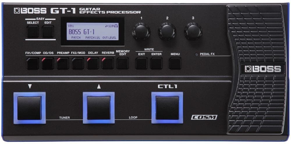 BOSS GT-1 | Compact Guitar Effects Processor | Packed with Iconic Amps & Effects | Premium Sound Engine | Ideal for Beginner Guitarists | Durable & Lightweight | FREE Pro Patches via BOSS Tone Central