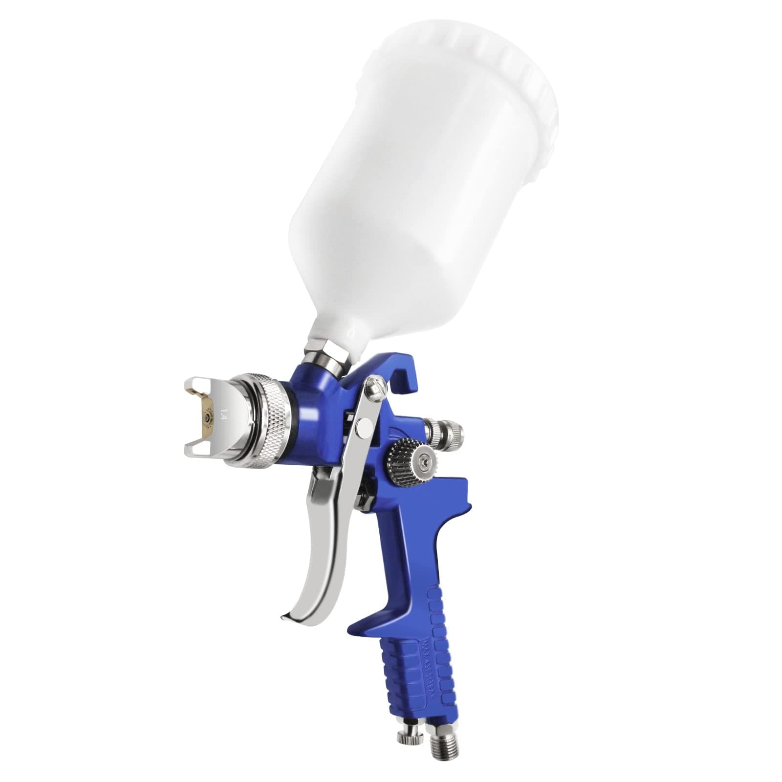 HVLP Spray Gun with 1.4 mm Tip for Base Coats, Metallic Paint, Whole Car Spraying. Professional Series by PNTGREEN Air Tools, 20 oz,600cc (Free Spray Gun Keychain)