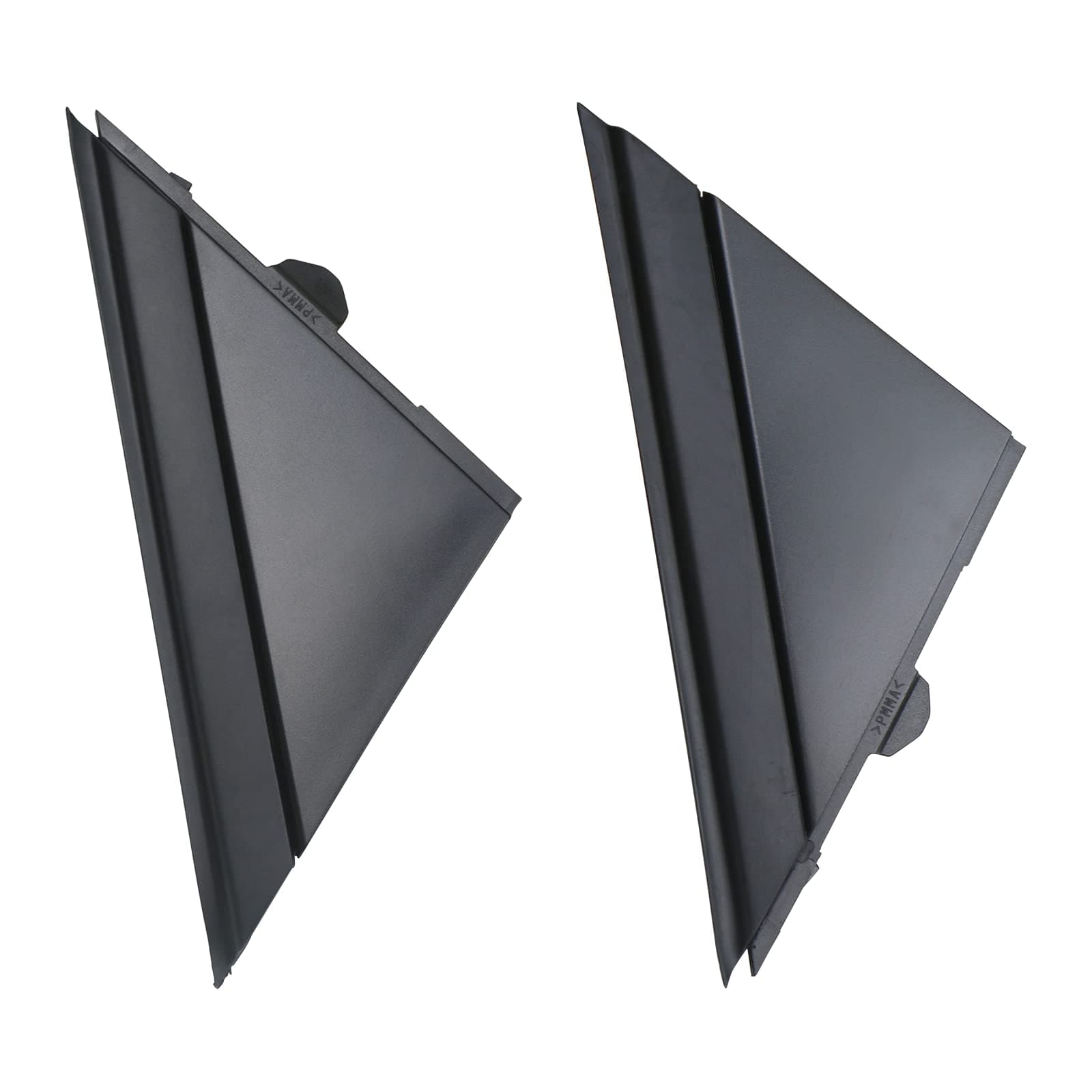 Fiat 500 Door Mirror Flag Cover Molding (Matte Black) Left Driver & Right Passenger Side Compatible with 2012-2019 Fiat 500 Replaces 1SJ85KX7AA 1SD00KX7AA