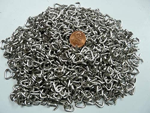 3/8" Stainless steel hog rings - 14 gauge - USA MADE 2LB pack