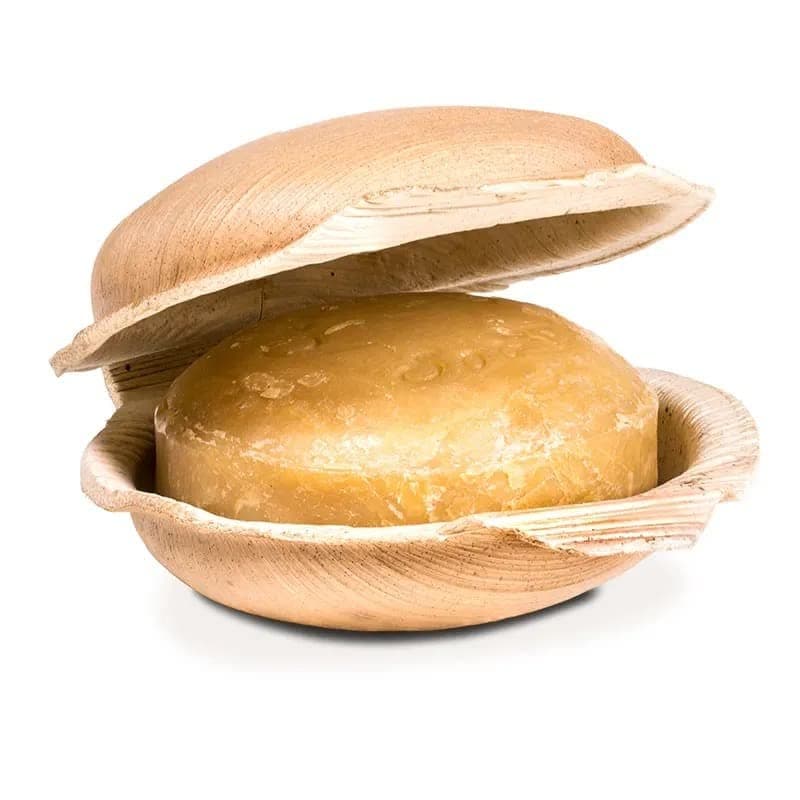 Holy Lama Natural Handmade Ayurvedic Turmeric Vegan Soap for Hand & Body - Curcuma 1 x 100g Round Bar