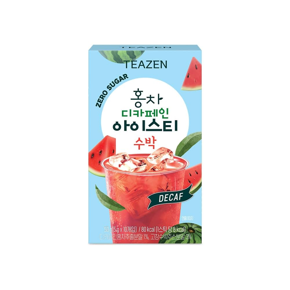 【TEAZEN】ティーゼン 紅茶アイスティー 50g (5g×10個入り) スイカ TEAZEN Zero sugar ice tea 50g (5g×10pieces) Watermelon