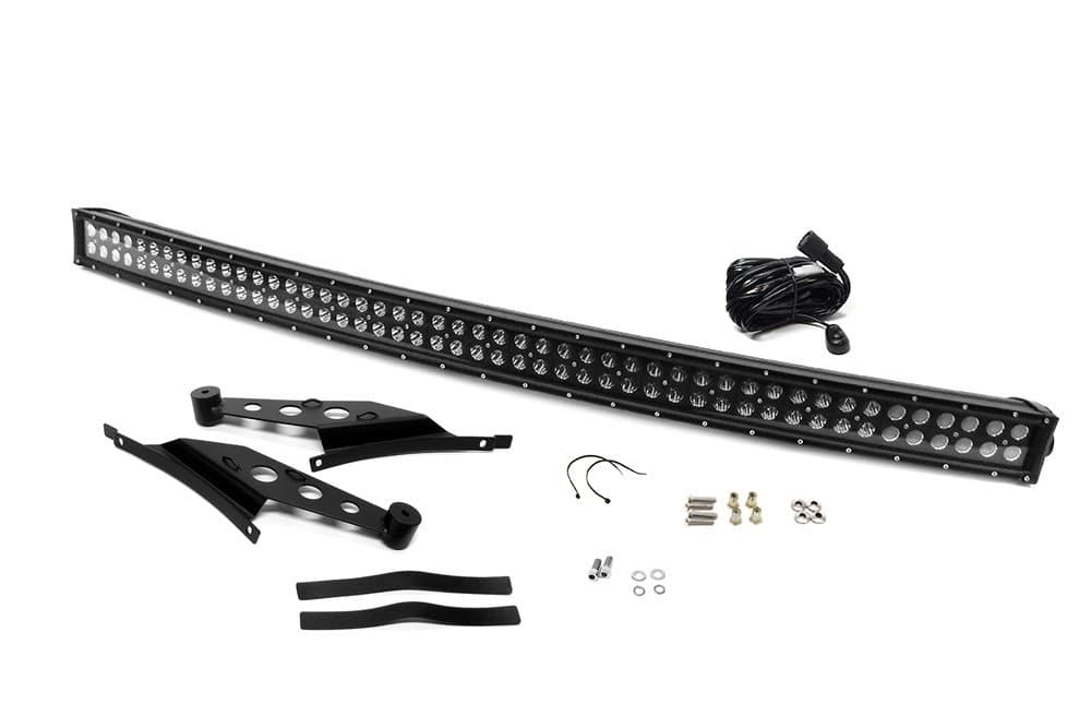 Southern Truck 79004 Black 50" 3W Combo-Flood/Beam CREE Light Bar (288W Curved, Double RoW with Harness, Switch, Bracket, Hardware/24,000 Lumens)