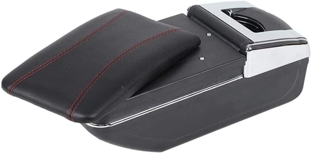 ZHAOHAOSC Arm Rest,For Ford Aspire Endeavour Figo Freestyle Armrest Box Armrest Storage Box PU Leather Armrest Box Retractable Rotating Armrest Center Console