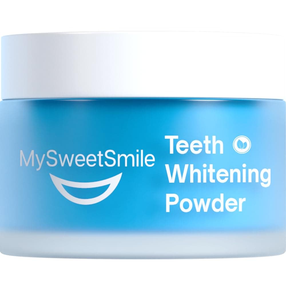 Dentist-Approved Teeth Whitening Powder - IndyBest Award-Winner - Enamel-Safe & Sensitivity-Free - Cool Mint Flavour - Removes Years of Stains - 6 Month Teeth Whitener Supply