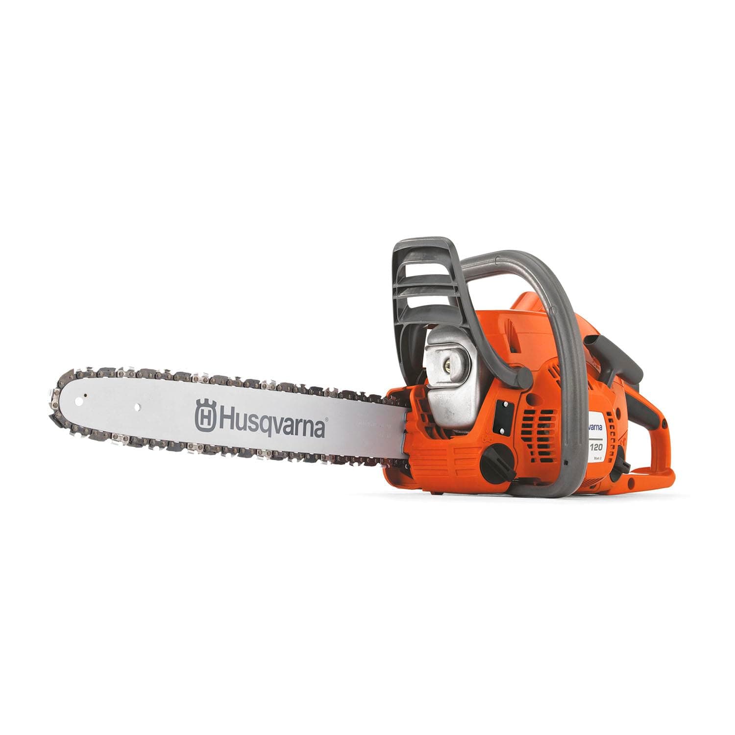 120 Mark III Gas Chainsaw, 38-cc, 2-Cycle X-Torq Engine, 16 Inch Chainsaw with Automatic Oiler, For Wood Cutting and Tree Pruning, 970739616