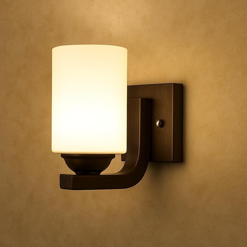 Mahganya Wood Black Up & Down Wall Light for Living Room, Wall Lamp for Bedroom