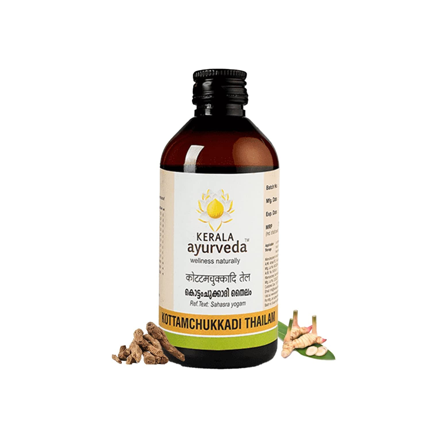 KERALA ayurveda Kottamchukkadi Thailam, White, 200 ml