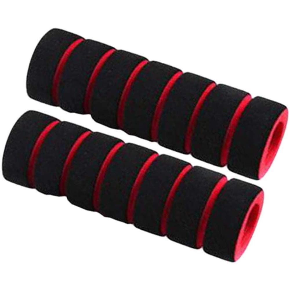 Xinqueen Bicycle Handlebar Grips Soft Non-slip Foam Sponge Grip Cover Motorcycle Handle Bar 2 Pcs